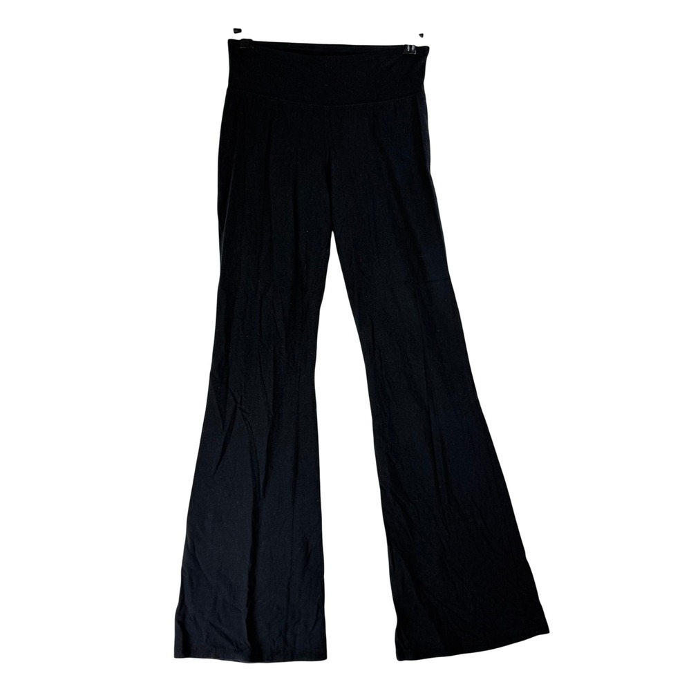 Abercrombie Kids Flare Leggings Kids 13/14 Black Yoga Pants Y2K Athleisure Flare